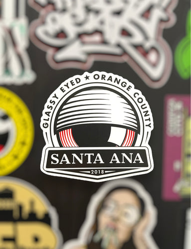 Glassy Eyed x Santa Ana Sticker pack