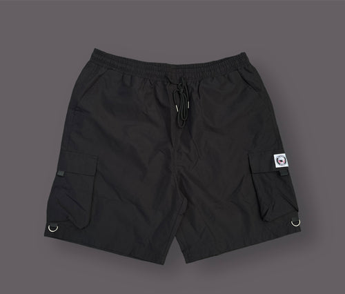 Black cargo shorts