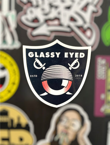 Glassy Eyed “Shield” sticker pack