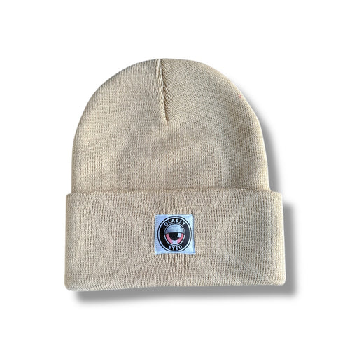 OG patch beanie (sand brown)
