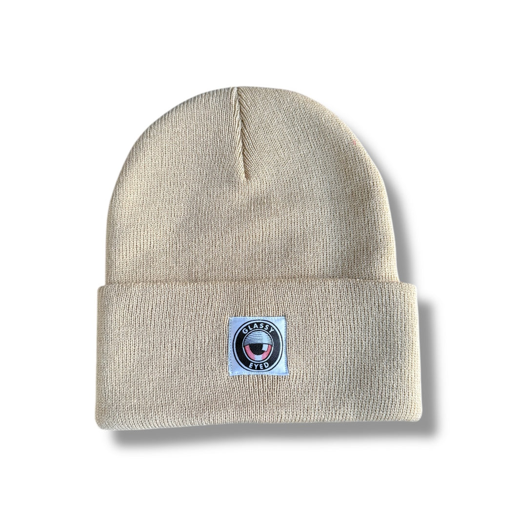 OG patch beanie (sand brown)
